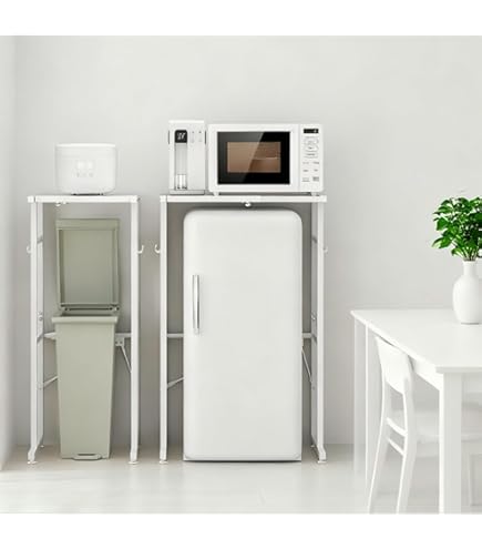 Amazon.co.jp: Uhetoice レンジラッ 箱上ラック 冷蔵庫ラック キッチン